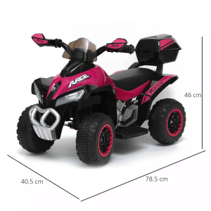 MINI MOTO QUAD EL- 6V DELUXE - ROSA