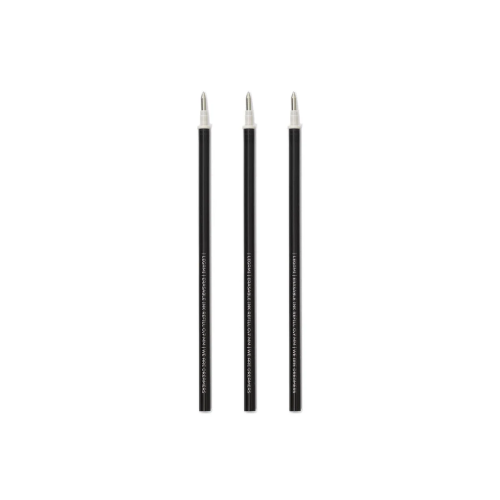 3 PZ REFILLS ERASABLE PEN - BLACK