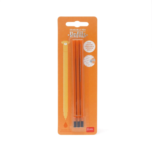 3 PZ ERASABLE PEN - ORANGE