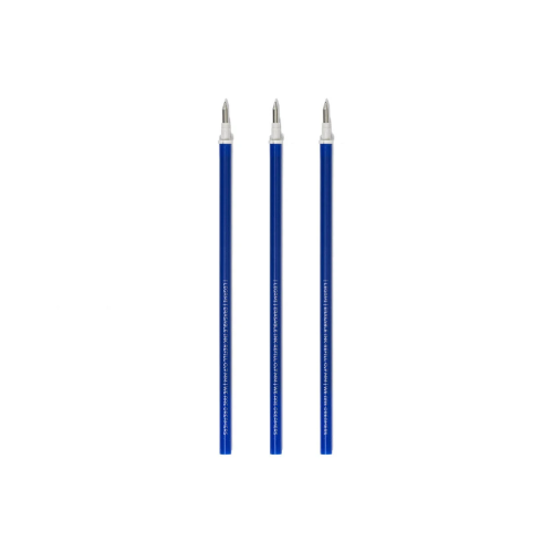 3 PZ REFILLS ERASABLE PEN - BLUE