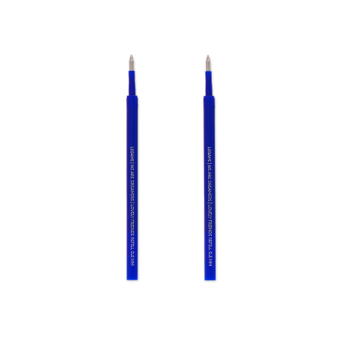 2 PZ REFILLS GEL PEN - BLUE