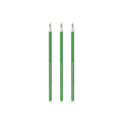3 PZ REFILLS ERASABLE PEN - GREEN