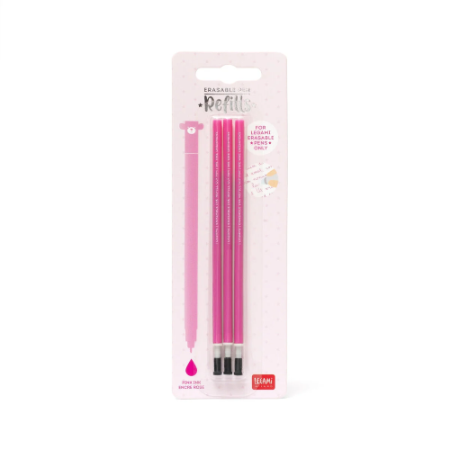 3 PZ REFILLS ERASABLE PEN - PINK