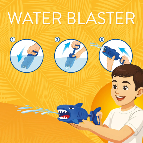 SUN- PISTOLA AD ACQUA SHARK