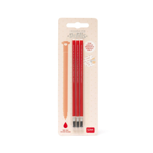 3 PZ REFILLS ERASABLE PEN - RED