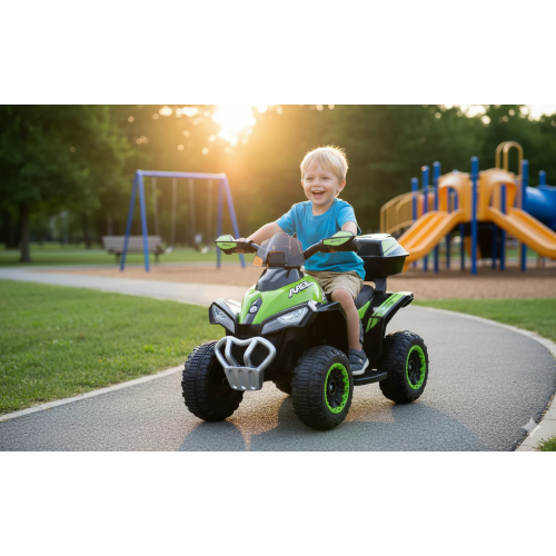 MINI MOTO QUAD EL- 6V DELUXE - VERDE