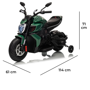 MOTO EL- 12V DUCATI DIAVEL - VERDE