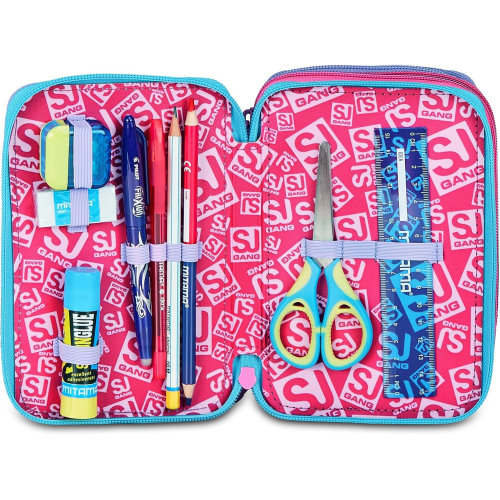 AST. 3 ZIP SJ GIRL UNICORN GLOW LED