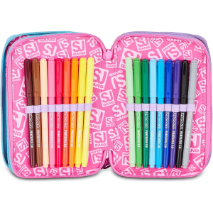AST. 3 ZIP SJ GIRL UNICORN GLOW LED