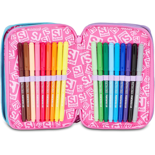 AST. 3 ZIP SJ GIRL UNICORN GLOW LED