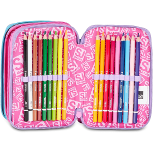 AST. 3 ZIP SJ GIRL UNICORN GLOW LED