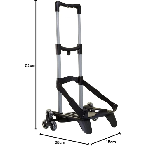 TROLLEY PORTA ZAINO SEVEN 3WD - NERO