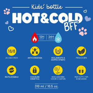 BOTTIGLIA TERMICA 310 ML- LEGAMI - KITTY
