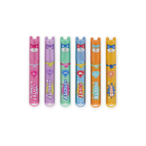 SET OF 06 MINI HIGHLIGHTERS- TEDDY BEAR