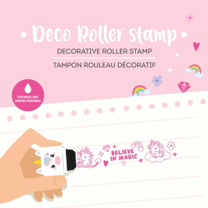DECO ROLLER STAMP -  DECORATIVE - UNICORN