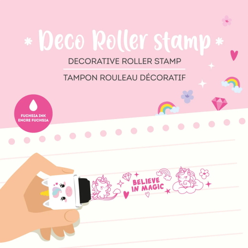 DECO ROLLER STAMP -  DECORATIVE - UNICORN