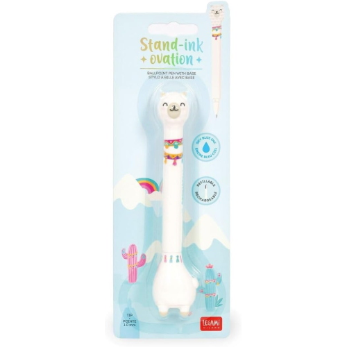 STAND - INK OVATION - BALLPOINT PEN WITH BASE - LLAMA