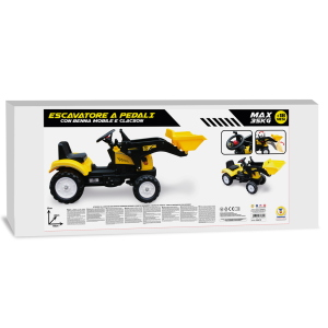 TRATTORE - PEDALE ESCAVATORE GIALLO "TEOREMA