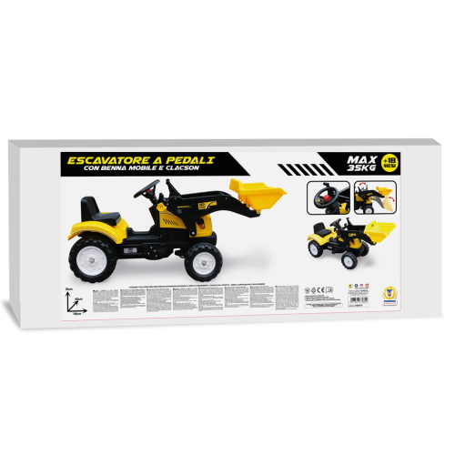 TRATTORE - PEDALE ESCAVATORE GIALLO "TEOREMA