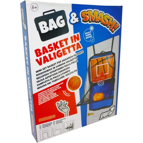 BASKET- CANESTRO C/ TABELLONE IN VALIGETTA