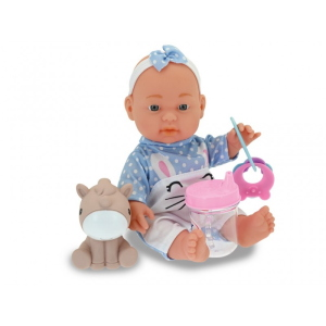 BABY TEO - BAMB. GOMMOSO 25 CM CELESTE