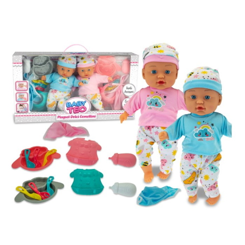 BABY TEO - SET GEMELLINI CON ACCESSORI