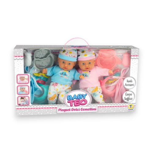 BABY TEO - SET GEMELLINI CON ACCESSORI