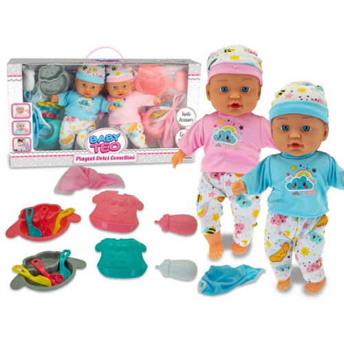 BABY TEO - SET GEMELLINI CON ACCESSORI