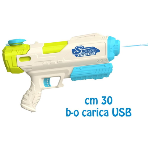 PISTOLA AD ACQUA CM 30 B/O CON LUCE 400 ML