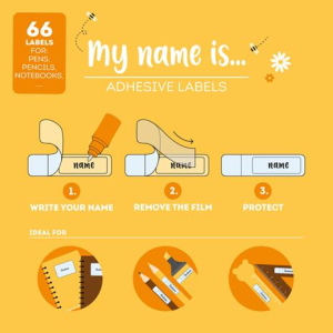 LEGAMI - MY NAME IS - SET DI 66 ETICHETTE TEDDY BEARS