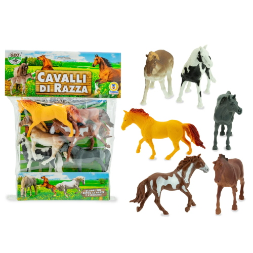 ANIMALI - B CAVALLI DEL MONDO 6 PZ