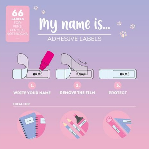 LEGAMI - MY NAME IS - SET DI 66 ETICHETTE  - KITTY